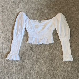 Wild Honey White Crop Top